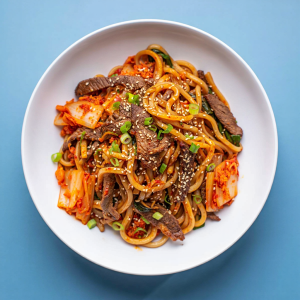 韓式泡菜美國牛肉炒烏冬