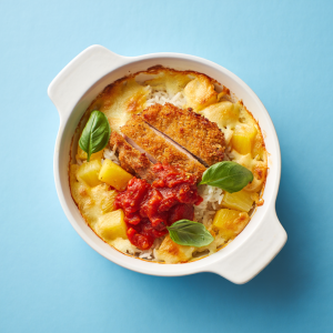 6 (6) 菠蘿番茄芝士焗豬扒飯