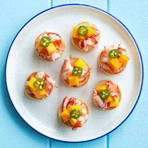 Canap_s 8 龍蝦沙律小吃配芒果及墨西哥辣椒